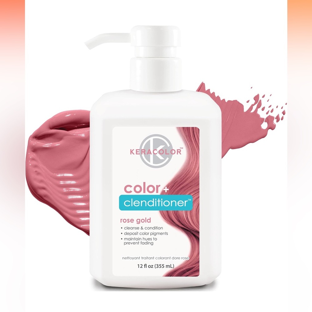 Keracolor- 3 in 1 Color Cleanse Conditioner- Rose Gold